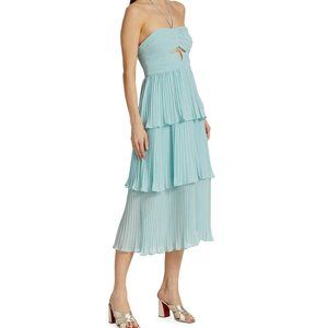 !! NWT Self-Portrait Pleated Chiffon Midi-Dress (SOLD OUT ONLINE) !!